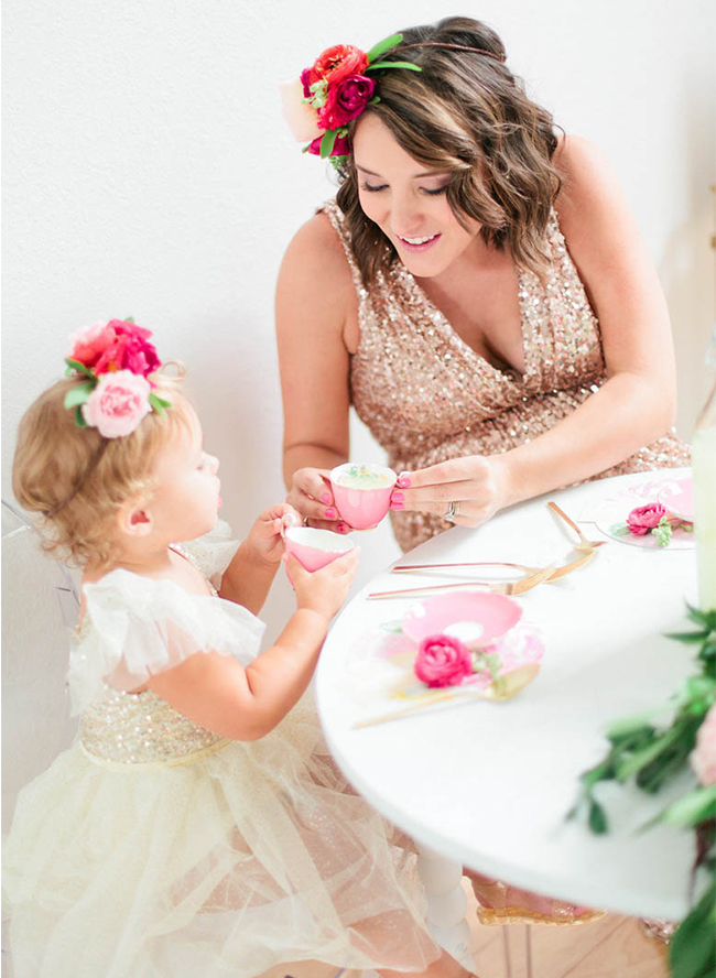 Mother Daughter Tea Party And Maternity Photos Inspired By