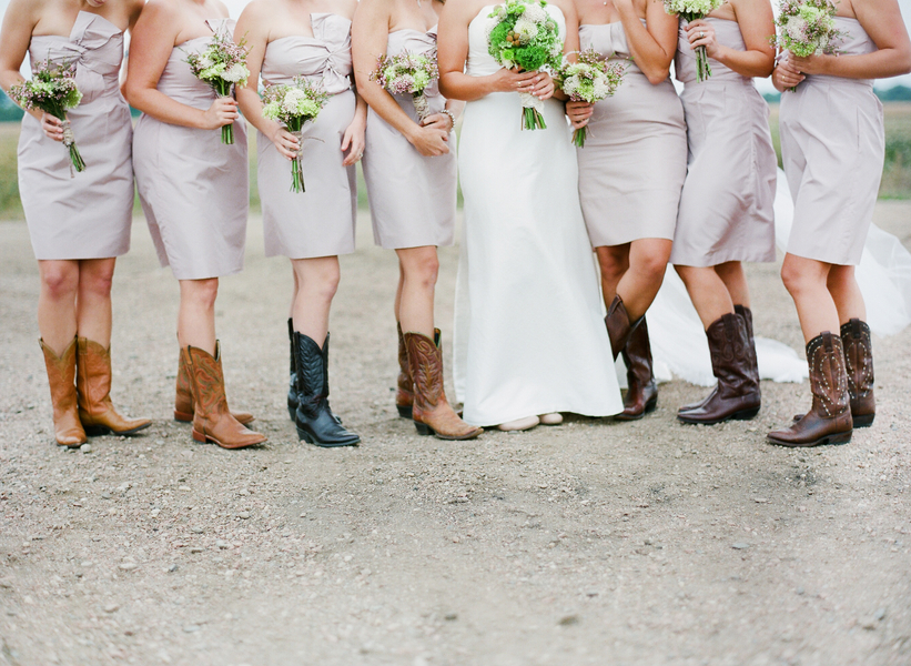 Outdoor South Dakota Wedding with Pink and Green Details - Inspired By This